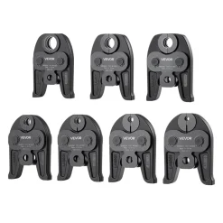 VEVOR 7PCS Pressing Jaws 1/4" to 1-1/8" - Compatible with RLS Copper Pipes, Work with 32KN Standard Press Tools for High Pressure HVAC/R Applications - with Case
