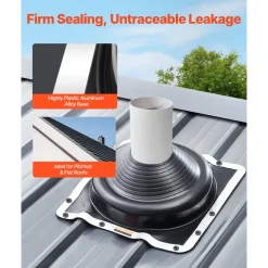 VEVOR 2 Pcs Roof Pipe Flashing Boots, Fit Pipe OD 6-3/4