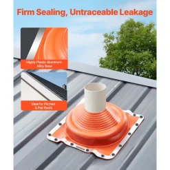 VEVOR 2 PCs Roof Pipe Flashing Boots, Fit Pipe OD 6-1/4