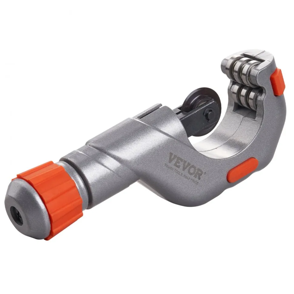 VEVOR 3PCS Tubing Cutter Set - Heavy Duty Pipe Cutter 3/16"-2"OD, Mini Tube Cutter 1/8"-7/8" & Deburring Tool, Professional Ultimate Pipe Cutter Set for Stainless Steel, Copper, Aluminum, Plastic Pipe