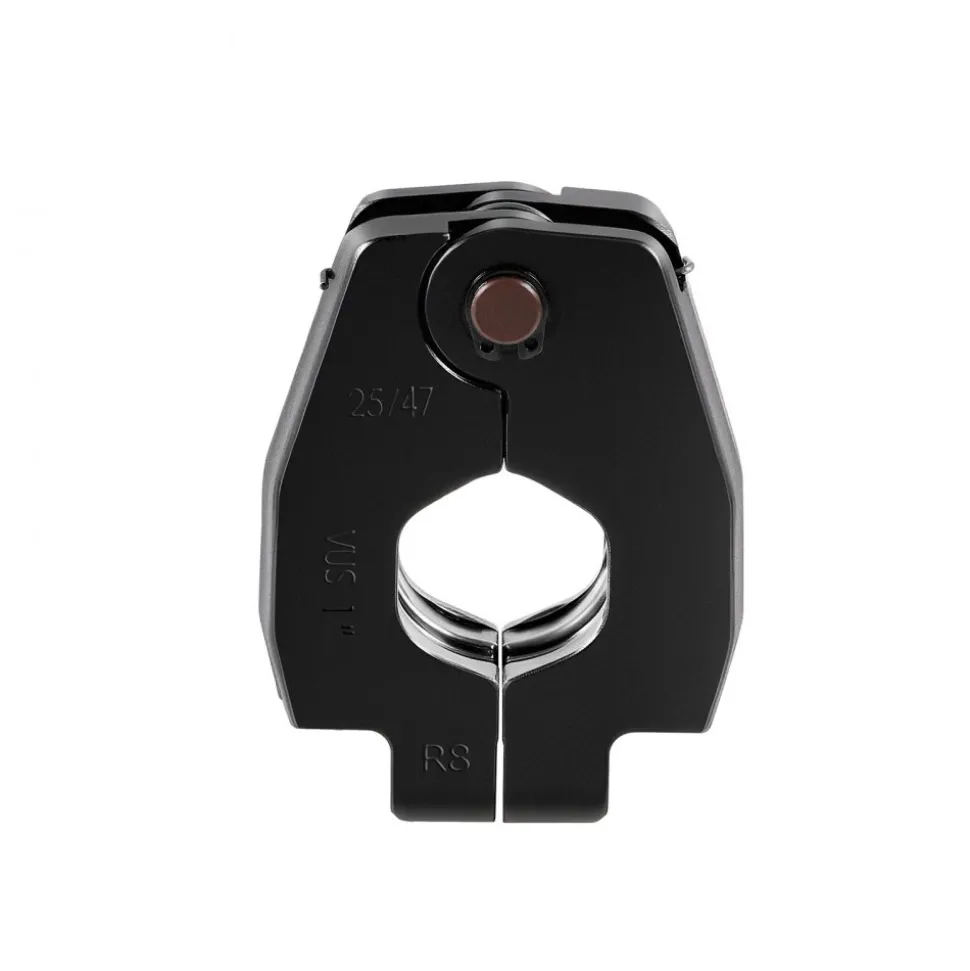 VEVOR 5PCS VUS Pressing Kit, 4PCS Press Rings (1/2", 3/4", 1", 1-1/4") & R8 Actuator - Compatible with ProPress Copper Pipes, Work with 24KN Compact Press Tools for 180° Operation
