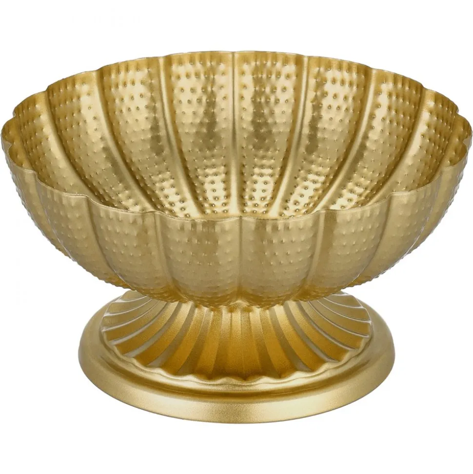 VEVOR 10 PCS Wedding Flower Vase, 4.7 in Mini Flower Table Centerpieces, Small Floral Bowl Decorative Easy Installation, Versatile Arrangement Stand for Party Events Home Decor Reception, Gold