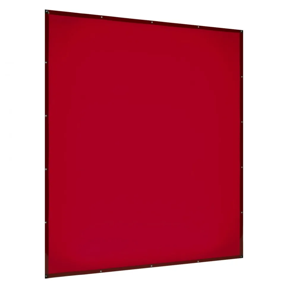 VEVOR 2PCS Welding Curtains, 6 x 8FT Welding Screen Curtain, Flame-Resistant Vinyl Safety Protective Screen with 6-Level UV Protection & Hanging Holes, Portable for Workshop/Industrial Use, Red