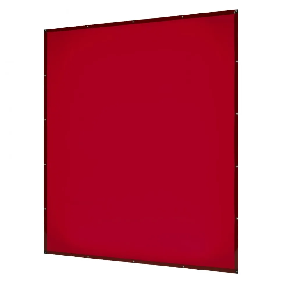 VEVOR 2PCS Welding Curtains, 6 x 8FT Welding Screen Curtain, Flame-Resistant Vinyl Safety Protective Screen with 6-Level UV Protection & Hanging Holes, Portable for Workshop/Industrial Use, Red