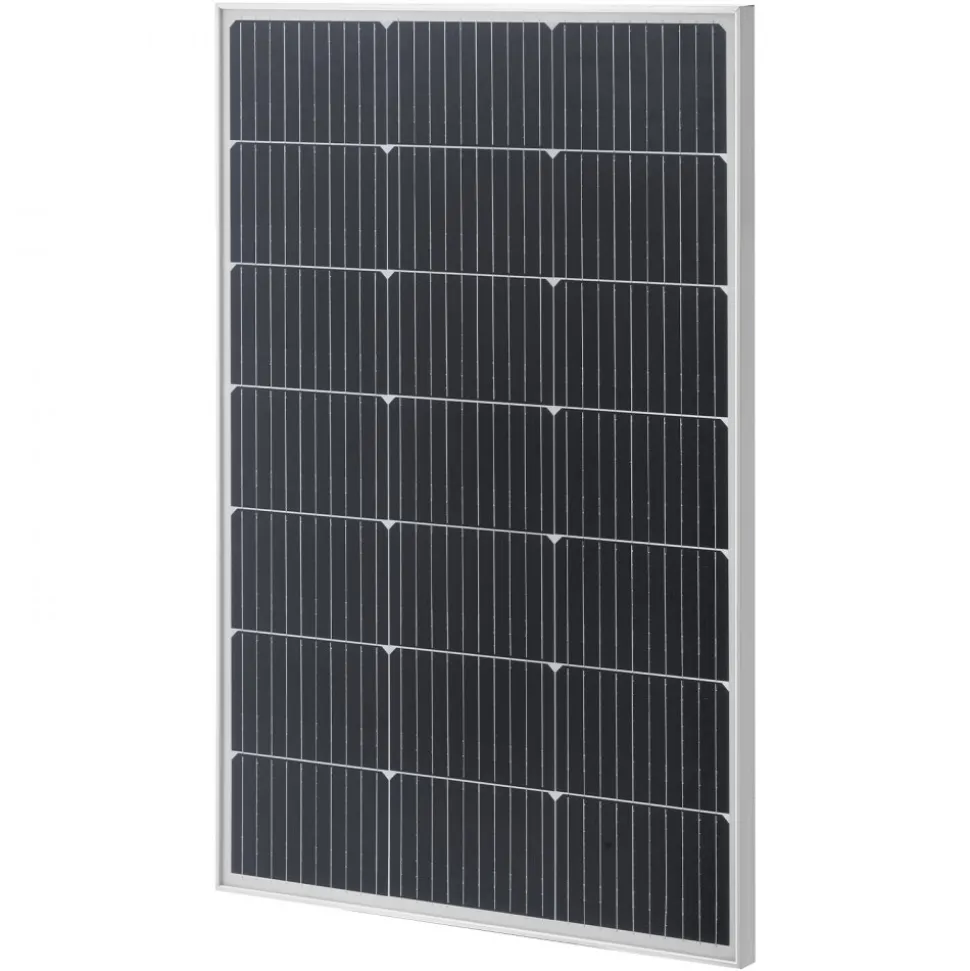 VEVOR 4PCS 100W Monocrystalline Solar Panels, 23% High-Efficiency Mono PV Module with Stable MC4 Output & Aluminum Frame, IP65 Waterproof Solar Panel for Car Boat RV Flat Rooftop Off-Grid Applications