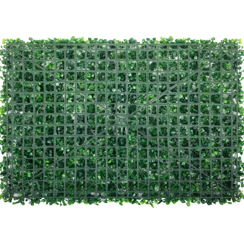 VEVOR 12PCS 24"x16" Grass Wall Panels for 32 SQ Feet, Boxwood Hedge Wall Panels, Artificial Grass Backdrop Wall 1.6", Privacy Hedge Screen UV Protected for Outdoor Indoor Garden Fence Backyard