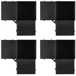 VEVOR Pergola Bracket Kit 6''x6''(Inner Size 5.6x5.6), 4pcs 3-Way Heavy Duty Corner Bracket Woodworks DIY Post Base Kit, Easy Installation Wooden Beams for Gazebos, Patio Pergolas, Log Cabin Outdoor