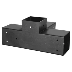 VEVOR Pergola Kit, 4x4 Inch Pergola Brackets for 3.5x3.5 Inch Wood Beams in Actual Dimension, 3-Way (4 Pcs) and 4-Way (2 Pcs) Gazebo Brackets with 6 Post Bases, for Outdoor Pergolas, Gazebos, Sheds