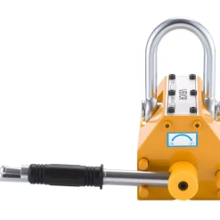VEVOR Permanent Magnetic Lifter, 1320 lbs Pulling Capacity, Heavy Duty N42 Neodymium Lifting Magnet with Release Handle and Steel Hook, Used in Shop Crane and Hoist, for Lifting Plate Steel, Board