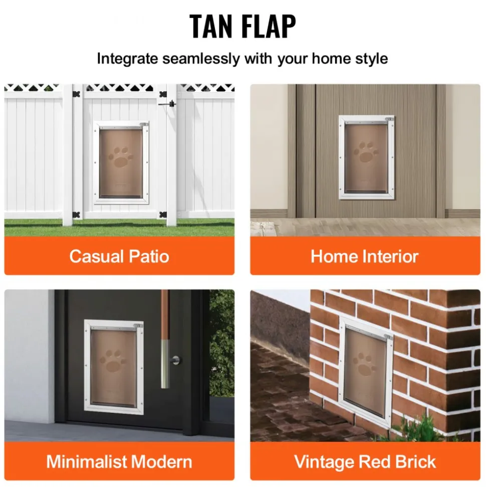VEVOR Pet Door Replacement Flap, Compatible with VEVOR Flap Pet Doors, Measures 5.25" x 8.13" Longer Lasting, Weather-proof, Thickened PVC Dog Door Replacement Flap with Long Magnetic Strip (Small)