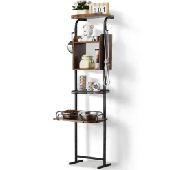 VEVOR Pet Feeding Station with Storage, Elevated Dog Bowls, Raised Dog Bowl Stand, Dog Food Storage and Feeder Station with Storage Shelves, Pet Toy Storage Organizer, for Large Medium Small Dogs