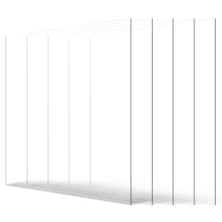 VEVOR PET/Plexiglass Sheets, 5-Pack Plastic Sheet, 24 x 36 Inch 0.04 Inch Thick Transparent Clear Flexible Plastic Panels for Craft, Replacement Picture Frame Glass, DIY Display Project, Easy to Cut