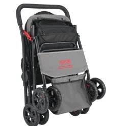 VEVOR Pet Stroller, 44 lbs Weight Capacity, Foldable Dog Stroller Cart, 4 Wheels Cats Stroller with Mesh Windows & Revrsible Handle, Portable Pet Carrier Stroller with Brake, for Small to Medium Pets