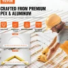 VEVOR PEX-AL-PEX Tube, 984ft, 5/8'' Diameter Aluminum-Plastic Composite Pipe Oxygen Barrier Radiant Floor PEX Pipe, 0.08'' Thickness Radiant Heat Floor Plumbing Inner Aluminum Layer PEX Tubing Pipe