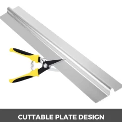 VEVOR PEX Heat Transfer Plates 2 ft, Radiant Heat Plates for 3/4" PEX Pipe, Durable Aluminum & Easy Trimming and Install Underfloor Heat Tubing Plates, Perfect for Wooden Floors (200pcs)