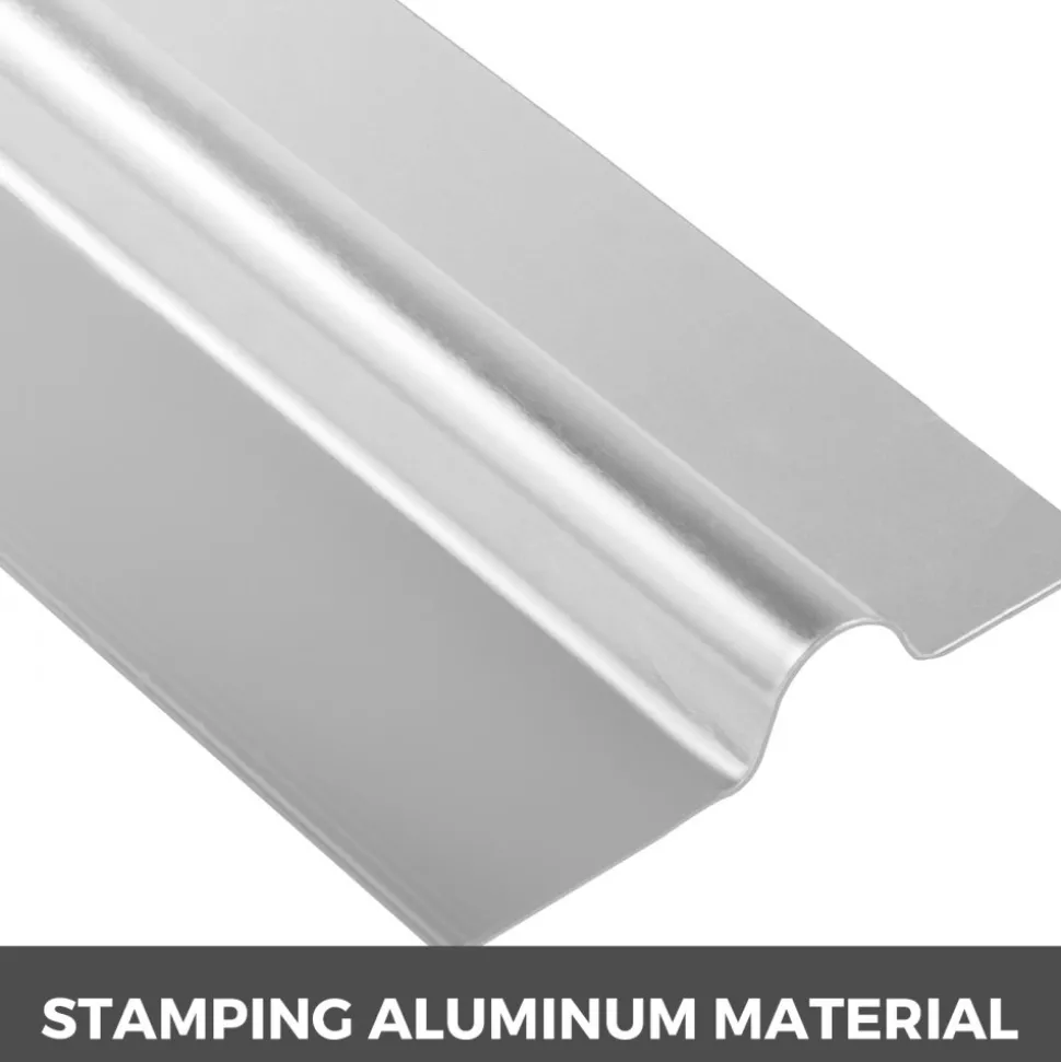 VEVOR PEX Heat Transfer Plates, 200 pcs Box Radiant Heat Transfer Plates, 2ft Aluminum PEX Heat Transfer Plates, 1/2 inch Heat Transfer Plates Designed for PEX Tubing
