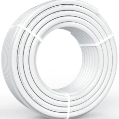 VEVOR PEX Pipe 3/4 Inch, 100 Feet Length PEX-B Flexible Pipe Tubing for Potable Water, Pex Water Lines for Hot/Cold Water & Easily Restore, Plumbing Applications with Free Cutter & Clamps ,White
