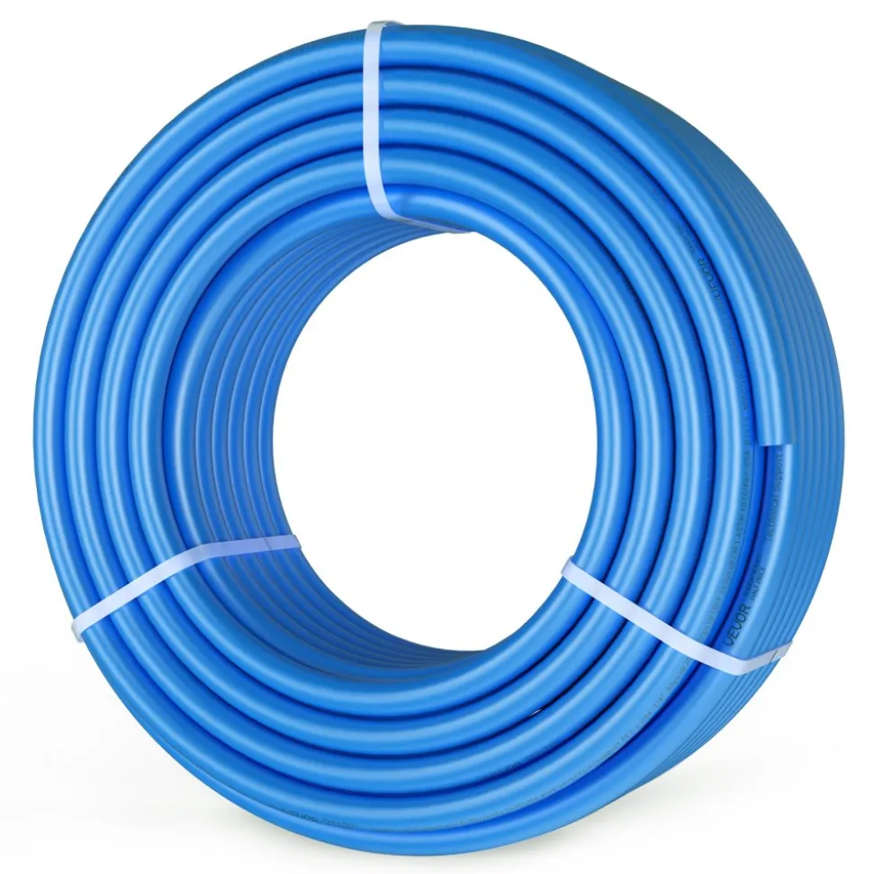 VEVOR PEX Pipe 3/4 Inch, 100 Feet Length PEX-A Flexible Pipe Tubing for Potable Water, Pex Water Lines for Hot/Cold Water & Easily Restore, Plumbing Applications with Free Cutter,Blue