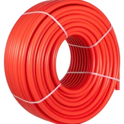 VEVOR PEX Pipe, 7/8 inch x 500 FT PEX Tubing, Non Oxygen Barrier Red PEX-B Pipe, Flexible PEX Water Line for RV Sewer Hose, Plumbing, Radiant Heating