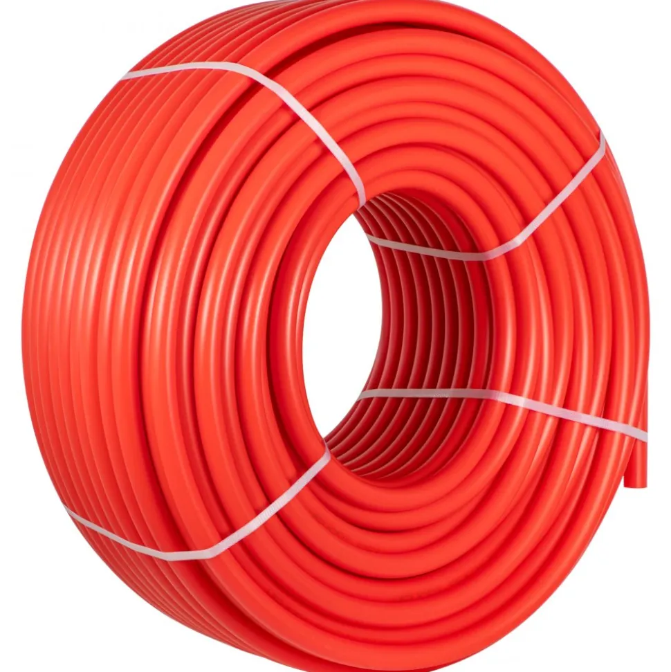 VEVOR PEX Pipe, 7/8 inch x 500 FT PEX Tubing, Non Oxygen Barrier Red PEX-B Pipe, Flexible PEX Water Line for RV Sewer Hose, Plumbing, Radiant Heating