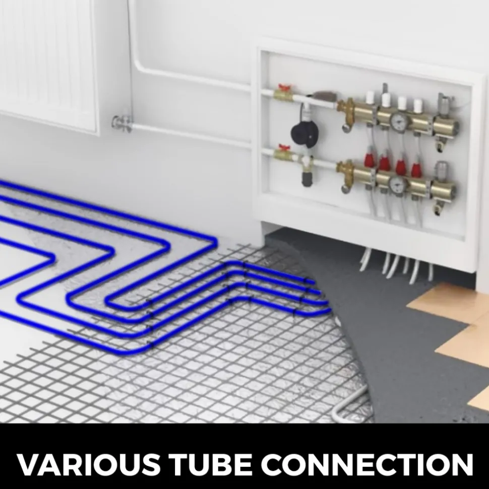 VEVOR 3/4" PEX Tubing 300Ft Non-Barrier PEX Pipe Blue Pex-b Tube Coil for Hot and Cold Water Plumbing Open Loop Radiant Floor Heating System PEX Tubing (3/4" Non-Barrier, 300Ft/Blue)