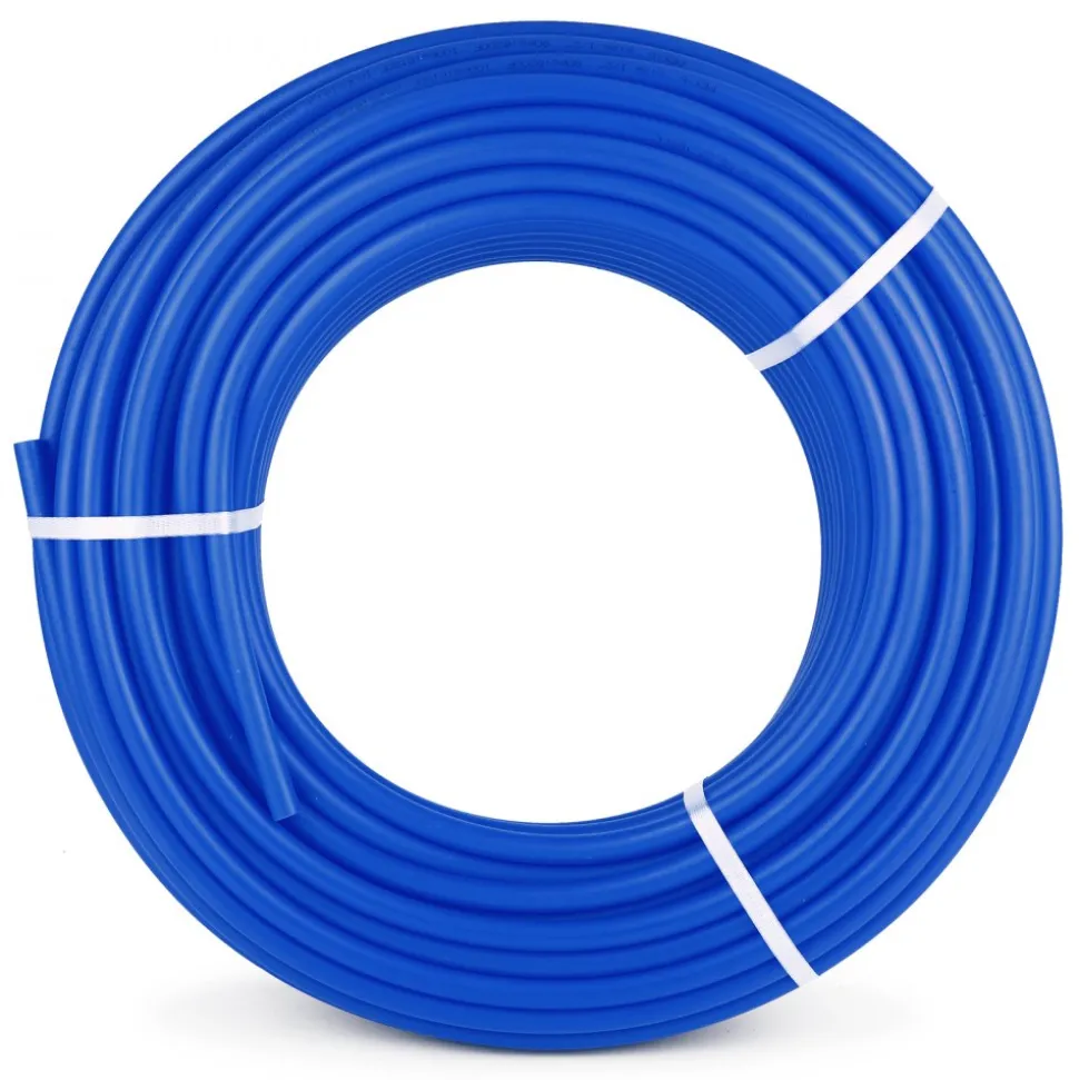 VEVOR 3/4" PEX Tubing 300Ft Non-Barrier PEX Pipe Blue Pex-b Tube Coil for Hot and Cold Water Plumbing Open Loop Radiant Floor Heating System PEX Tubing (3/4" Non-Barrier, 300Ft/Blue)