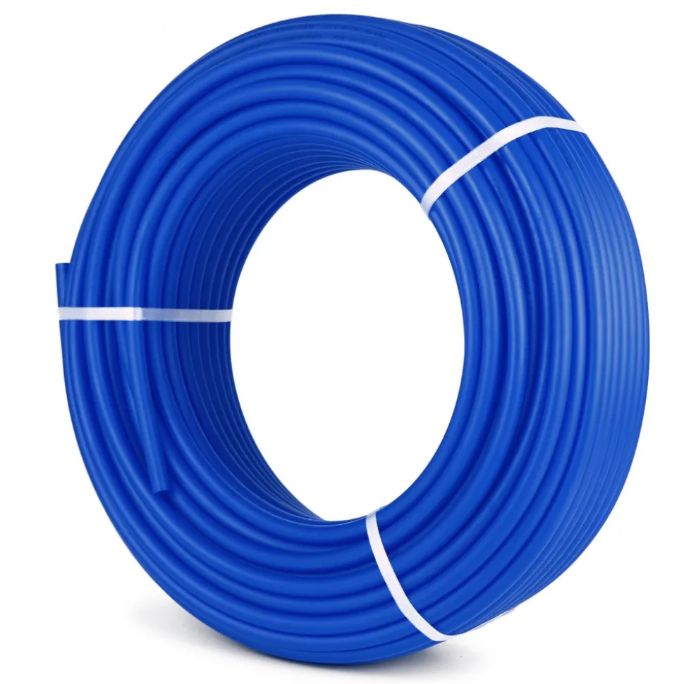 VEVOR 3/4" PEX Tubing 500Ft Non-Barrier PEX Pipe Blue Pex-b Tube Coil for Hot and Cold Water Plumbing Open Loop Radiant Floor Heating System PEX Tubing (3/4" Non-Barrier, 500Ft/Blue)