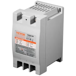 VEVOR 3 Phase Converter - 2HP 7A 220V Single Phase to 3 Phase Converter, 220V Input/Output, Digital Phase Shifter for Residential & Light Commercial Use (One Converter for One Motor Only)