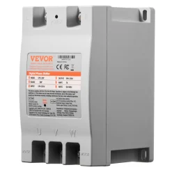 VEVOR 3 Phase Converter - 2HP 7A 220V Single Phase to 3 Phase Converter, 220V Input/Output, Digital Phase Shifter for Residential & Light Commercial Use (One Converter for One Motor Only)