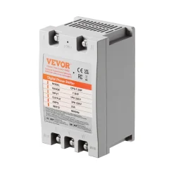 VEVOR 3 Phase Converter- 7.5HP 23A 220V Single Phase to 3 Phase Converter, Digital Phase Shifter for Residential & Light Commercial Use, 220V Input/Output (One DPS Must Be Used on One Motor Only)