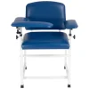VEVOR Phlebotomy Chair 500LBS Capacity Blood Draw Medical Chair, Comfortable Blood Drawing Chairs with Adjustable Armrests, Soft Padded Seat, Easy-to-Clean PVC Leather for Hospitals Clinics