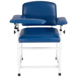 VEVOR Phlebotomy Chair 500LBS Capacity Blood Draw Medical Chair, Comfortable Blood Drawing Chairs with Adjustable Armrests, Soft Padded Seat, Easy-to-Clean PVC Leather for Hospitals Clinics