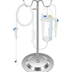 VEVOR Phlebotomy Practice Kit, Dark Skin IV Practice Kit Venipuncture Learning Phlebotomy Practice Arm Kit with Infusion Stand for Nurse, Medical Students