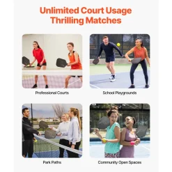 VEVOR Pickleball Paddle, T700 Carbon Fiber Surface & Honeycomb Core, Professional Pickleball Paddle with Increased Power & Control & Spin, Pro Pickle Ball Racket for Adults, Men & Women, Black