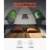 VEVOR Pickup Truck Tent, Fit 6.4-6.7 ft Truck Tents for Camping, Waterproof PU2000 2-3 Person Sleeping Truck Bed Tent with Double Layer Design Windows, Sturdy Truck Bed Camper Shell with Storage Bag