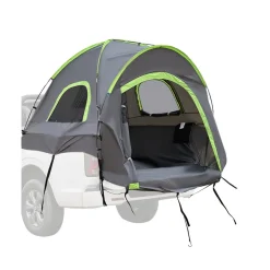 VEVOR Pickup Truck Tent, Fit 6.4-6.7 ft Truck Tents for Camping, Waterproof PU2000 2-3 Person Sleeping Truck Bed Tent with Double Layer Design Windows, Sturdy Truck Bed Camper Shell with Storage Bag