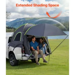 VEVOR Pickup Truck Tent, Fits 5.0-5.2 ft Truck Tents for Camping, Waterproof PU2000 mm 2-3 Person Sleeping Truck Bed Tent, Sturdy Truck Bed Camper Shell with Expandable Awning, Rainfly, Storage Bag