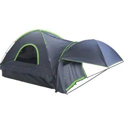 VEVOR Pickup Truck Tent, Fits 8.0-8.2 ft Truck Tents for Camping, Waterproof PU2000 2-3 Person Sleeping Truck Bed Tent, Sturdy Truck Bed Camper Shell with Expandable Awning, Rainfly, Storage Bag