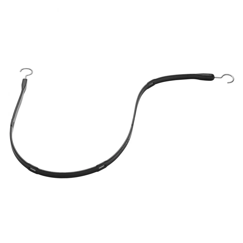 VEVOR 4 Piece Flat Bungee Cord, 20 mm Heavy Duty Bungee Straps with Steel S-Hooks, 40" Elastic Bungee Rope for Cargo, Tarps, Trucks and Tent, Black