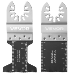 VEVOR 160-Piece Oscillating Saw Blades and Sanding Kit – 36 Universal Multi Tool Blades with 2 Scrapers, 2 Sanding Pads & 120 Sandpapers, 11 Types Oscillating Multitool Blades for Wood Plastic Metal