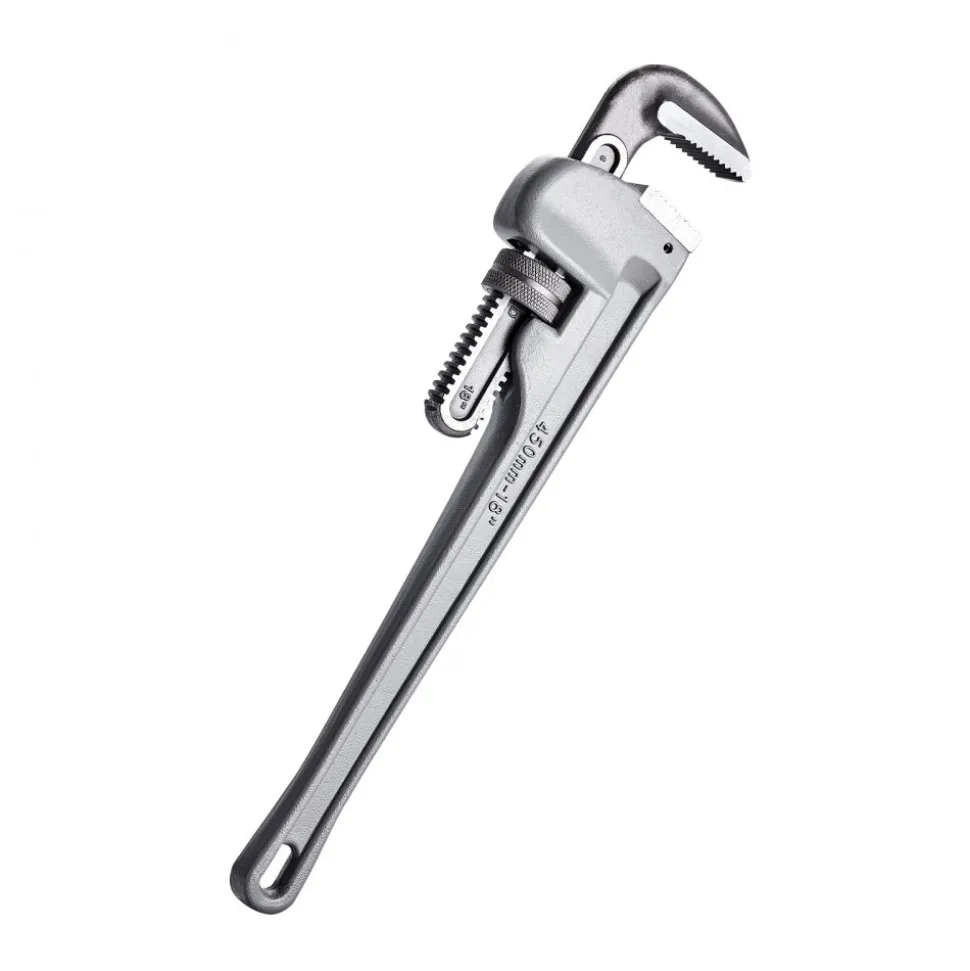 VEVOR 3-Piece Pipe Wrench Set, 10" 14" 18" Aluminum Straight Pipe Wrench, Adjustable Plumbing Wrench, with High Strength Jaw and Ergonomic Handle, Hangable Design, for Water Pipes, Automotive Repairs
