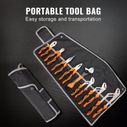 VEVOR 8-Piece Pliers Set, High Carbon Steel, 12