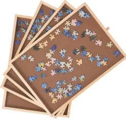 VEVOR 1500 Piece Puzzle Table with Folding Legs, 4 Drawers and Cover, 32.7