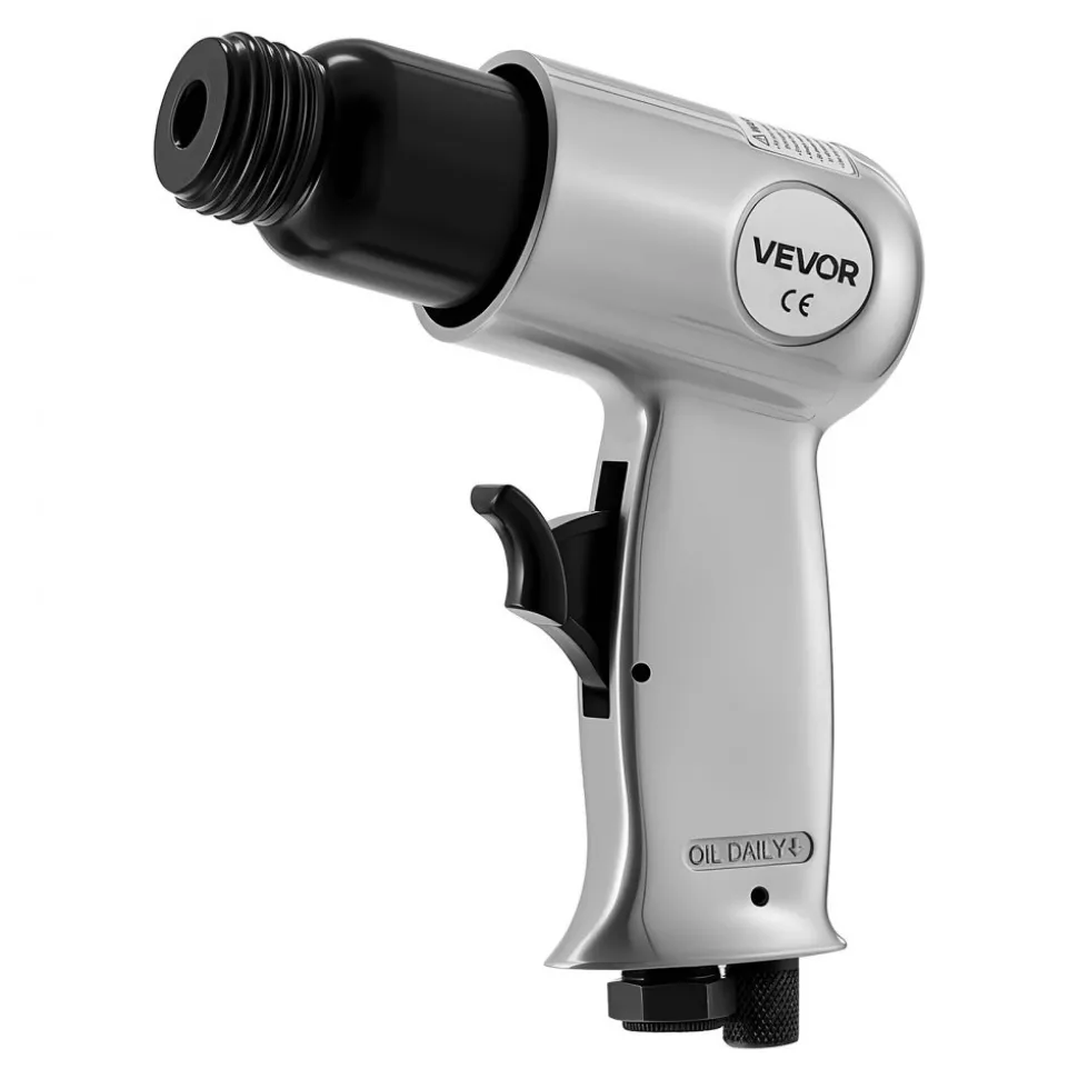 VEVOR 50 Pieces Pro Air Tool and Accessories Kit - 1/2" Air Impact Wrench, 3/8" Ratchet Wrench, 4500BPM Hammer, Blow Gun & Full Accessories for Auto Repairs, Home DIY Projects - with Storage Case