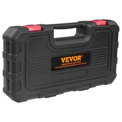 VEVOR 61-Piece Thread Chaser Set, UNC UNF and Metric Thread Restorer Tool, Rethreading Tool Kit with 28 Taps 28 Dies 3 Thread Files Storage Case, Heat Treated Steel, for Mechanics DIY Enthusiasts