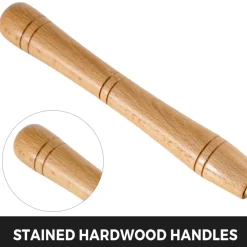 VEVOR 8 Piece Wood Lathe Chisel Set, HSS Steel Wood Carving & Cutting Tools for Hardwood, Includes Bonus Chisel & Wooden Storage Case