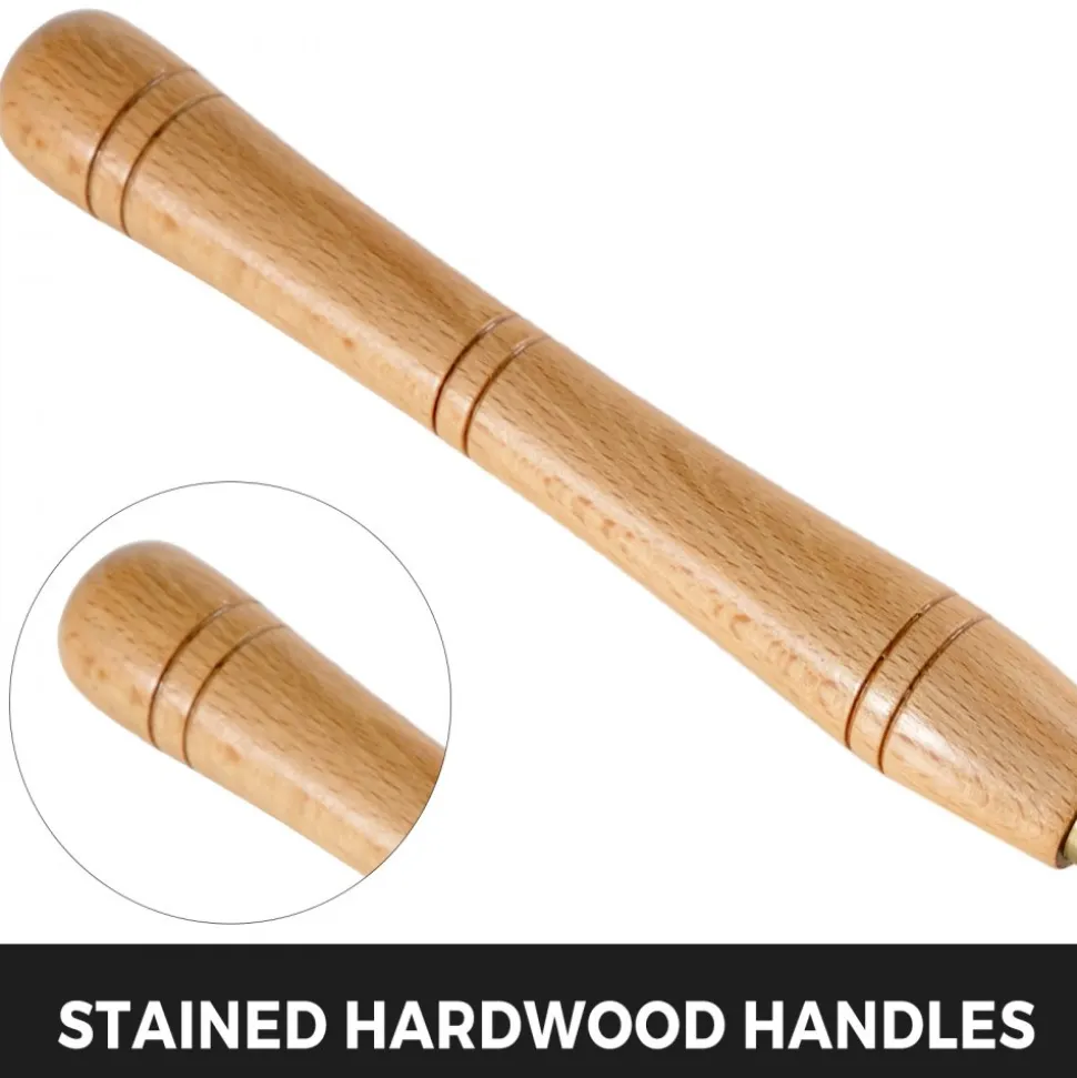 VEVOR 8 Piece Wood Lathe Chisel Set, HSS Steel Wood Carving & Cutting Tools for Hardwood, Includes Bonus Chisel & Wooden Storage Case