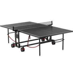 VEVOR Ping Pong Table, Professional Table Tennis Game, Indoor/Outdoor All Weather Aluminum Table Tennis Table, Portable Foldable Table with Quick Clamp Net & Large Lockable Wheels, 10 Minute Assembly
