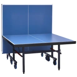 VEVOR Ping Pong Table, Professional Table Tennis Game, Indoor MDF Portable Table Tennis Table, Foldable Ping Pong Table with Quick Clamp Net and Lockable Wheel, 10 Minute Easy Assembly, 25mm Tabletops