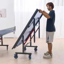 VEVOR Ping Pong Table, Professional Table Tennis Game, Indoor MDF Portable Table Tennis Table, Foldable Ping Pong Table with Quick Clamp Net and Lockable Wheel, 10 Minute Easy Assembly, 25mm Tabletops